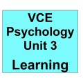 2023-2027 VCE Psychology - Learning